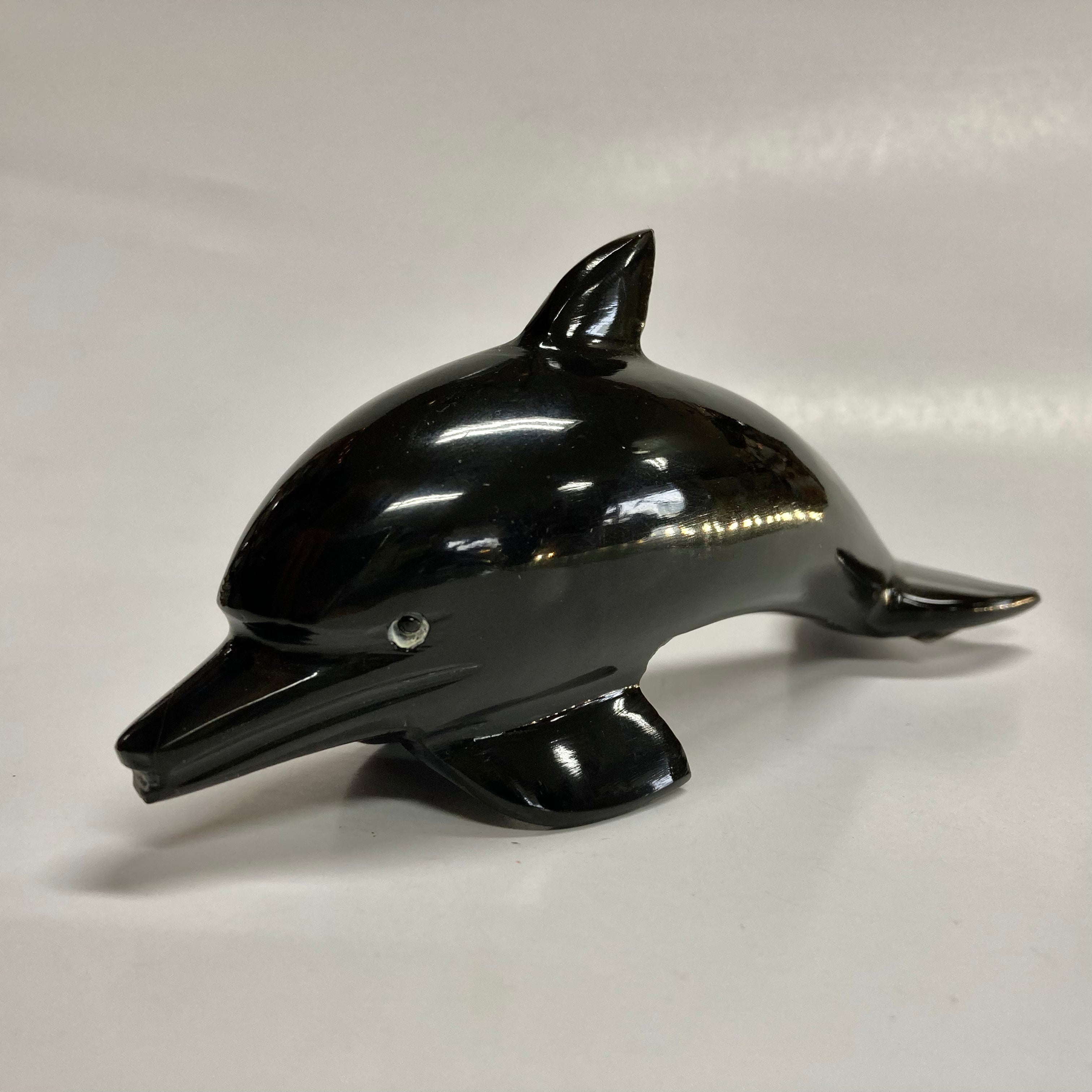 Black Onyx Dolphin Pendant Necklace - Elegant Handcrafted Jewelry for Women | Perfect for Gifts, Parties & Spiritual Healing