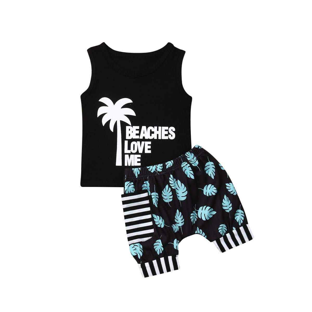 **Boys' Summer Outfits - Sleeveless Shirts & Bloomer Shorts Set for Toddlers | Comfortable Playwear for Beach, Park & Outdoor Activities**
