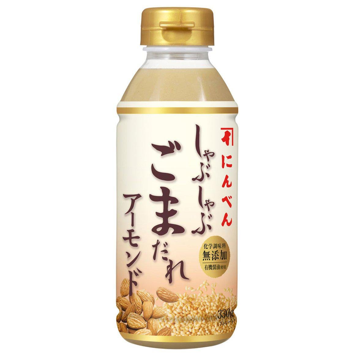 Premium Ninben Gomadare Japanese Sesame Sauce for Shabu Shabu & Hot Pot - 330g Bottle - Authentic Japanese Sesame Dressing for Dipping, Salad & Cooking