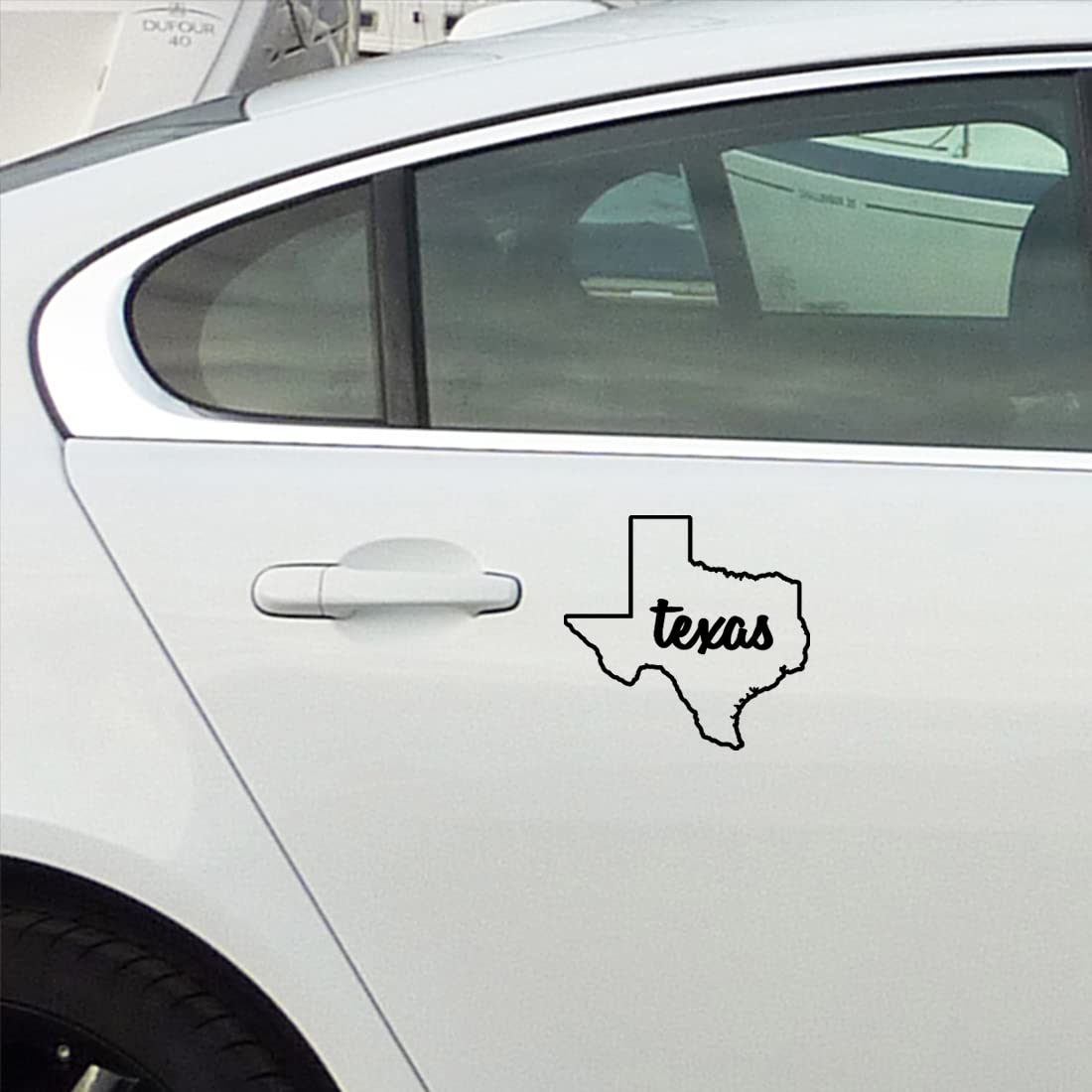 Premium Texas State Map Vinyl Decals (Set of 2) - Waterproof Stickers for Laptop, Phone, Car, Helmet, Mug & Wall Decor - Perfect for Home, Office, Travel & Gifts