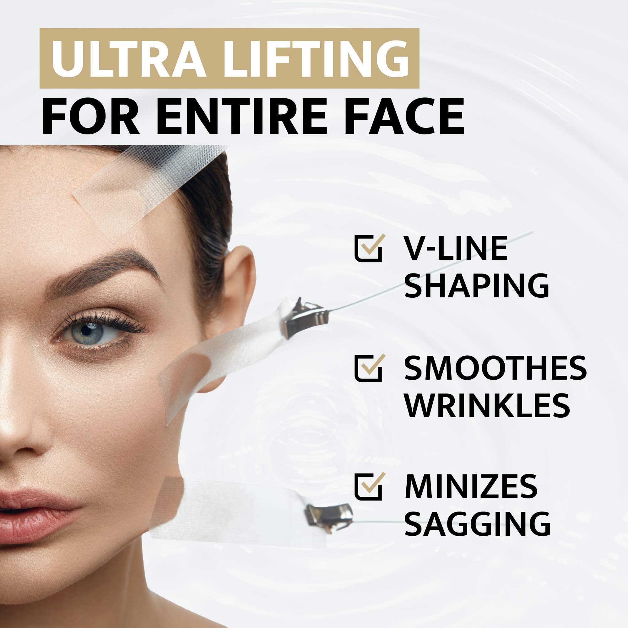 Super Lifting Skin Mask Set - Reusable Silicone Face Mask + Hydrating Aqua Glow Mask (3.71oz) + Anti-Wrinkle Filling Cream (1.69oz) | Full Face Firming Treatment for Neck & Eye Lift | Korean Skincare Routine | Perfect for Spa Nights & Anti-Aging Care