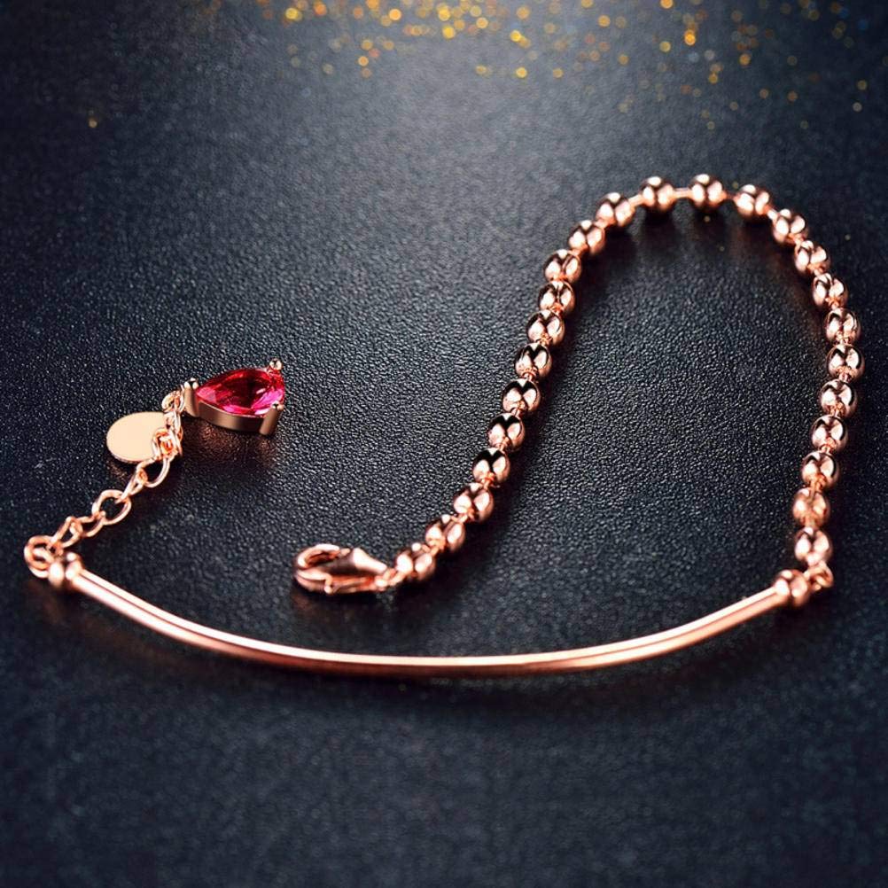 Elegant S925 Sterling Silver Beaded Bracelet for Women - Simple & Stylish Rose Gold Jewelry | Perfect for Gifts, Parties & Everyday Wear