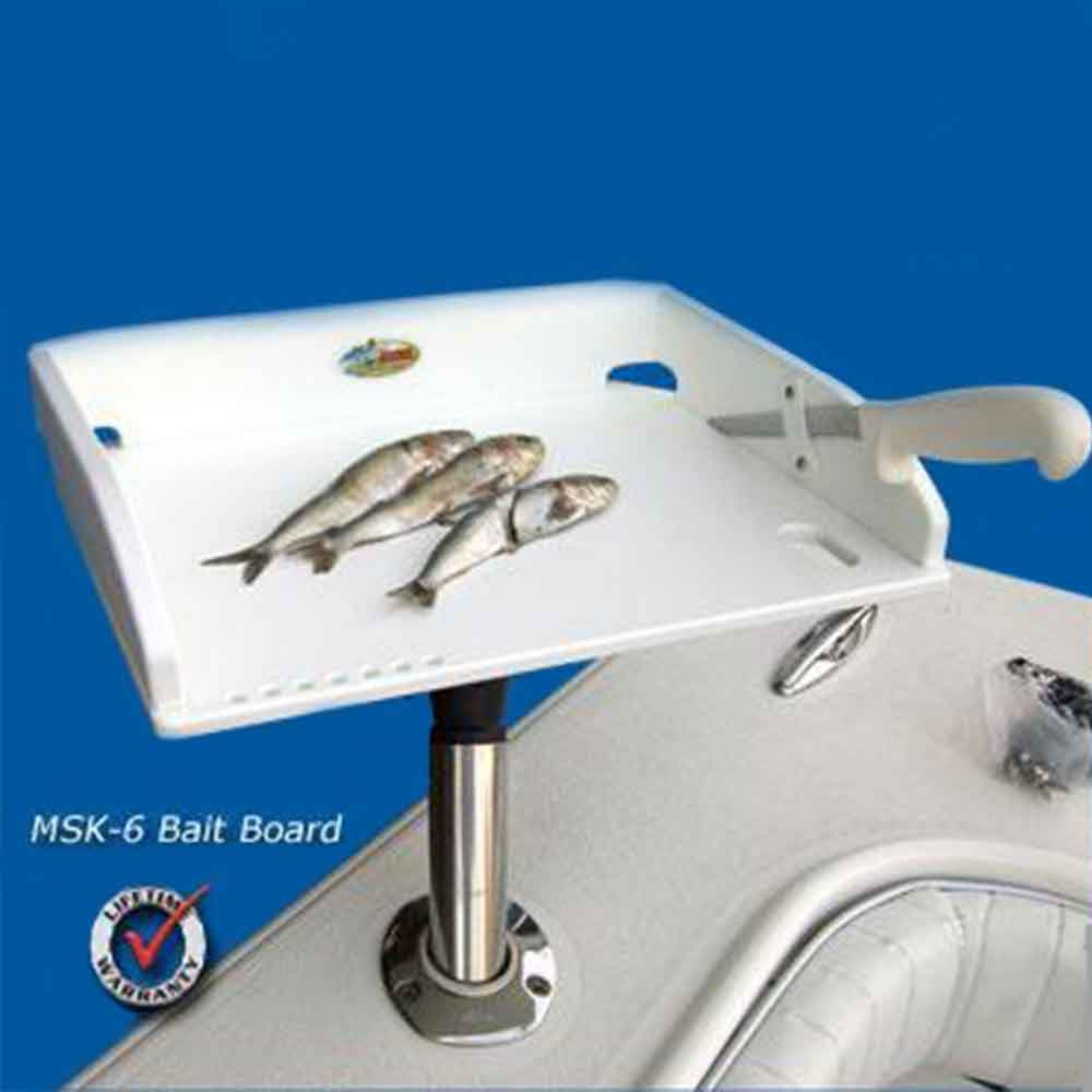 Deep Blue Marine Products Multisystem Bait Table - Premium Fishing Bait Station for Boats, Kayaks & Shore Fishing | Ideal for Saltwater & Freshwater Anglers