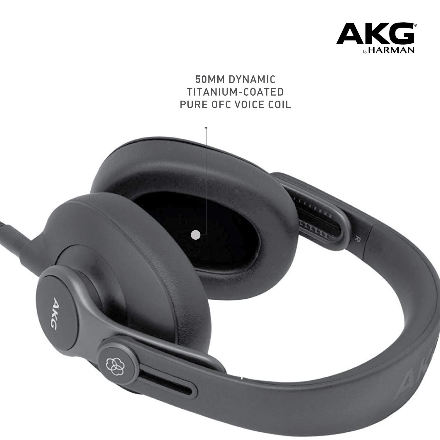 AKG K371 Closed-Back Studio Headphones - Professional Over-Ear Foldable Design (Renewed) | Perfect for Music Production, Podcasting & Home Recording