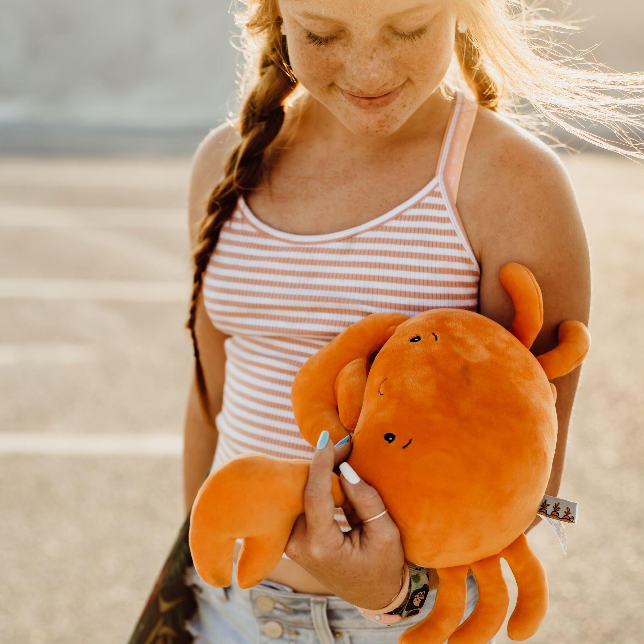 Happy Crab Plush Stuffed Animal Toy - Soft & Cuddly Sea Creature for Kids, Perfect for Playtime, Gifts & Nursery Decor