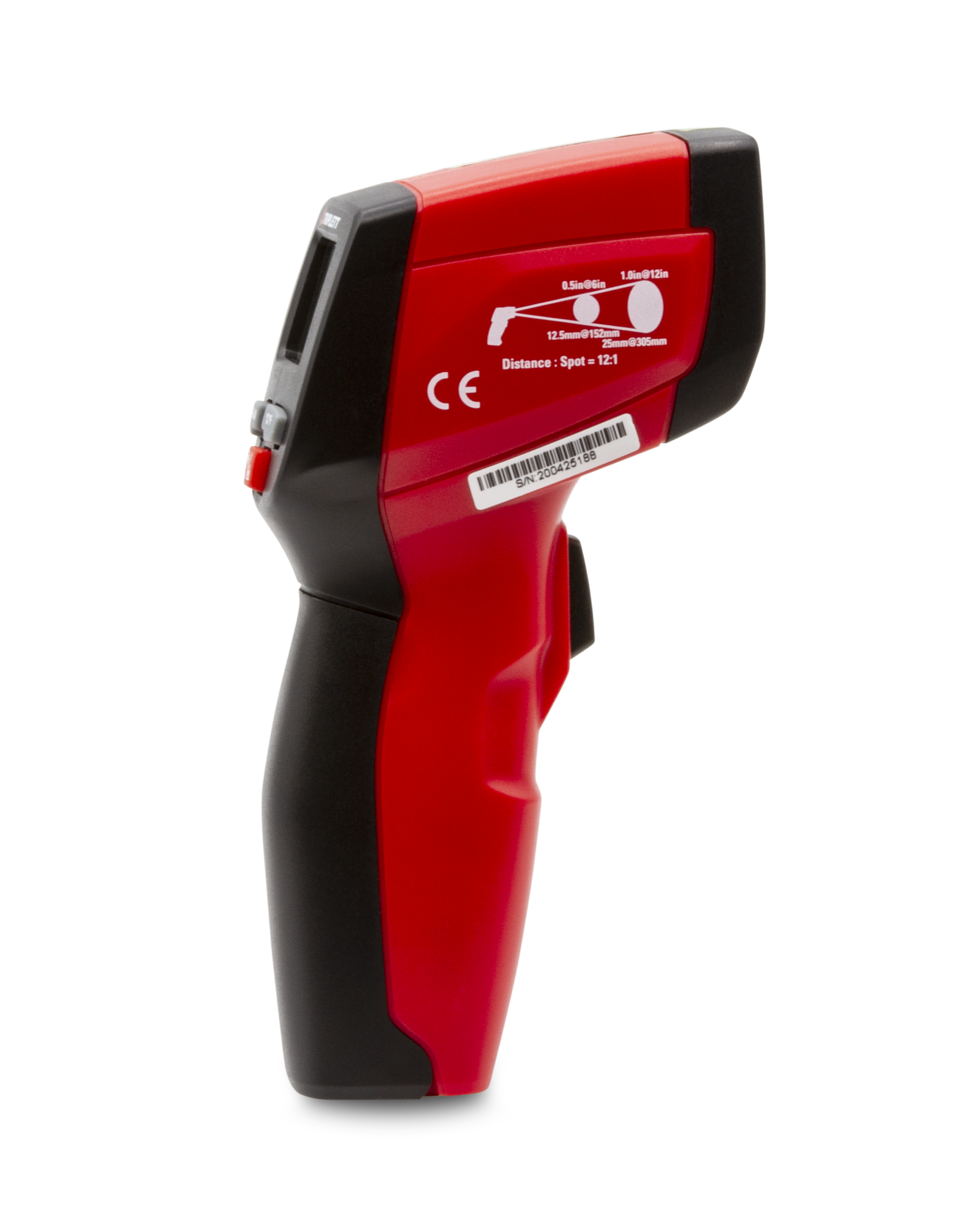 Compact IR Thermometer with 12:1 Distance-to-Spot Ratio (IRT220) - Perfect for Industrial, HVAC, and Home Temperature Measurement