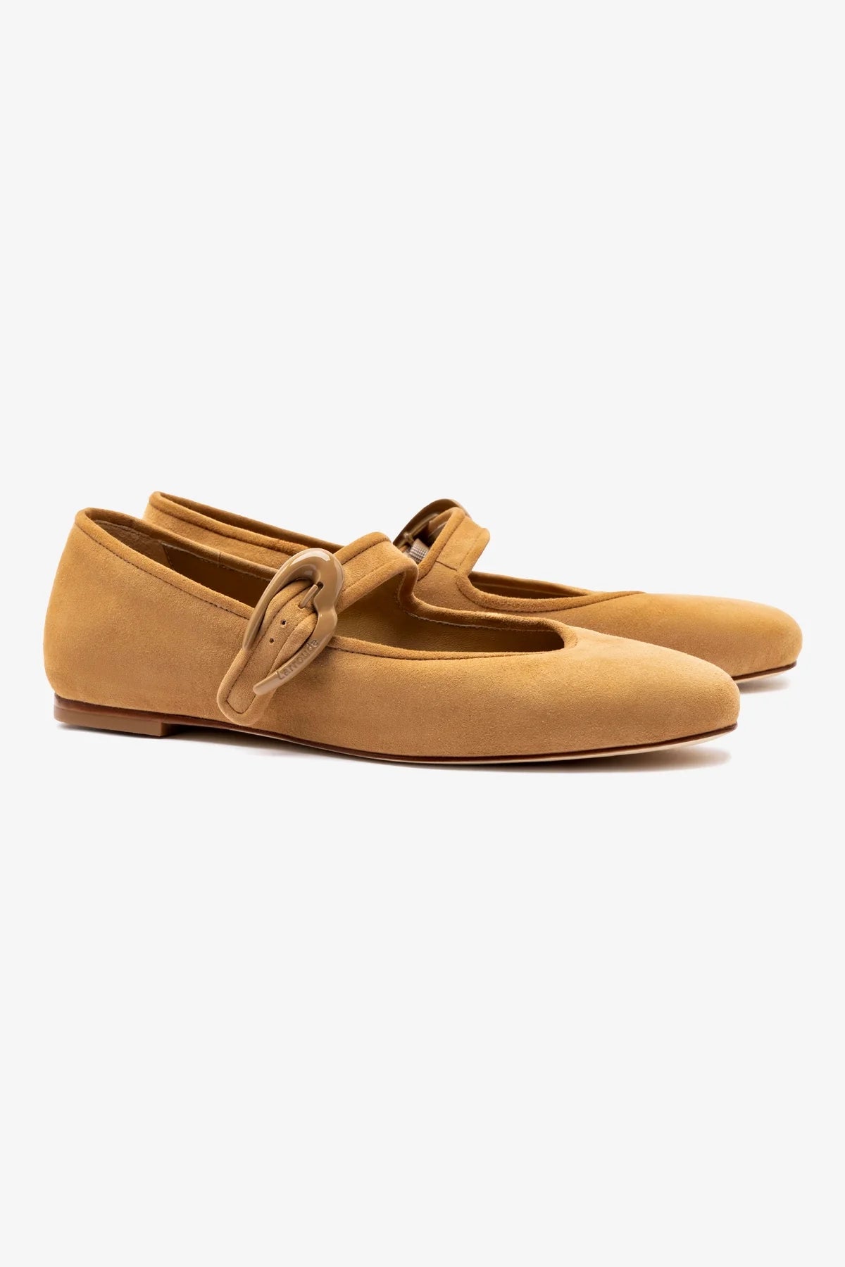 Verona Ballet Flat in Peanut Suede - Women's Comfortable Loafers for Work, Travel & Casual Outfits