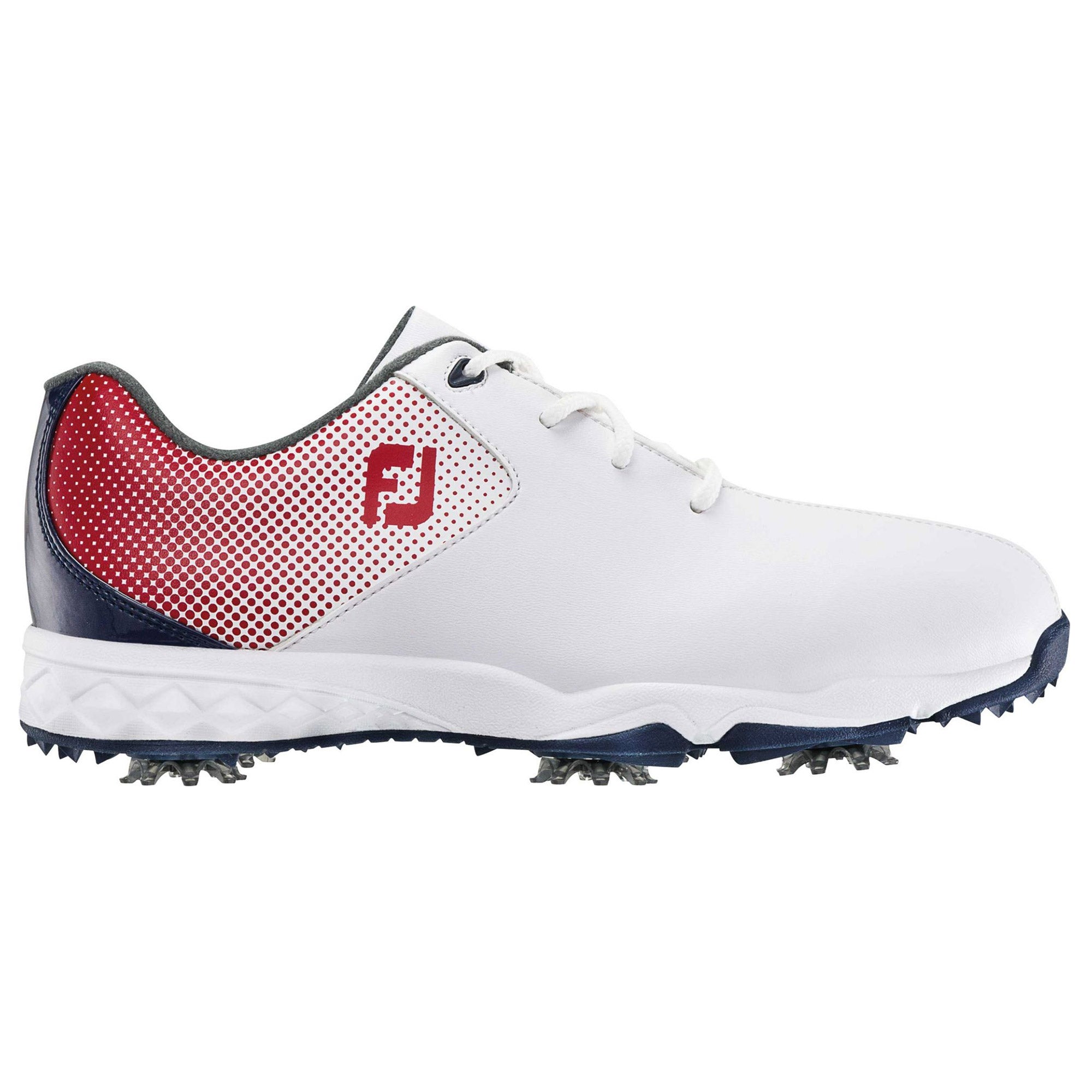 FootJoy D.N.A. Helix Boys Golf Shoes - Lightweight & Waterproof Junior Golf Footwear for Comfort & Performance on the Course
