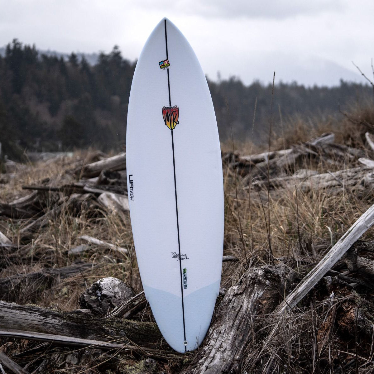 Libtech MR x Mayhem California Pin 5'9 Surfboard - FCSII Compatible Performance Shortboard for All Wave Conditions | Perfect for Beach Breaks, Point Breaks and Everyday Surfing