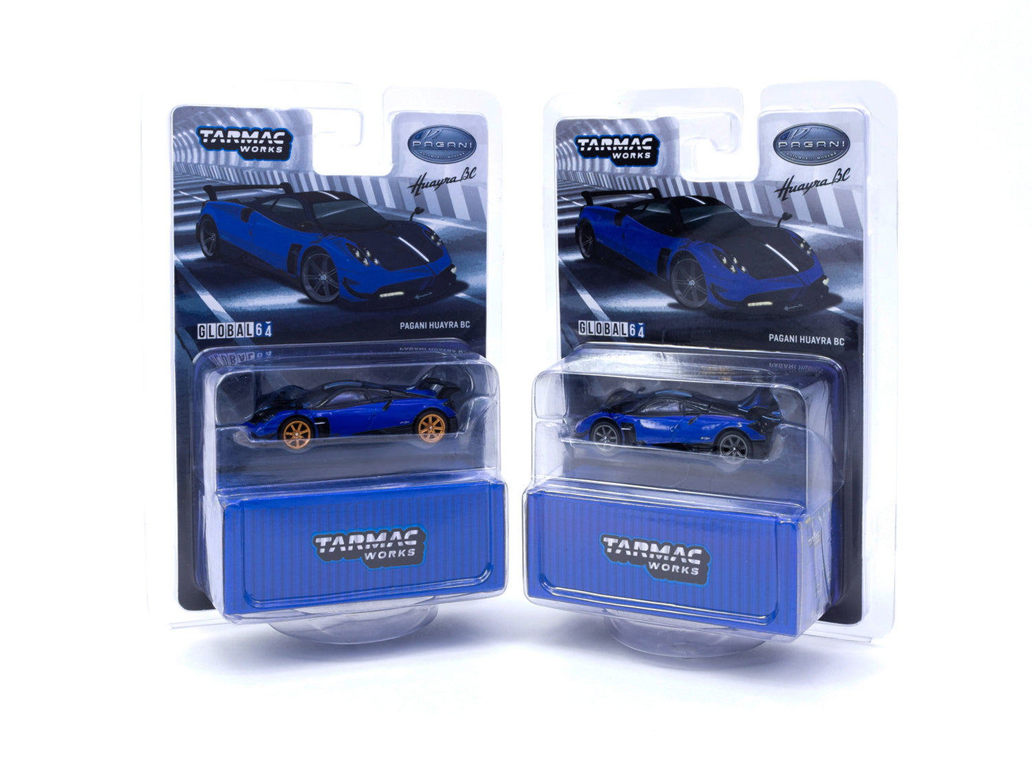 Tarmac Works 1/64 Pagani Huayra BC Blu Francia Diecast Model Car - Premium Collectible for Car Enthusiasts & Display in Home/Office