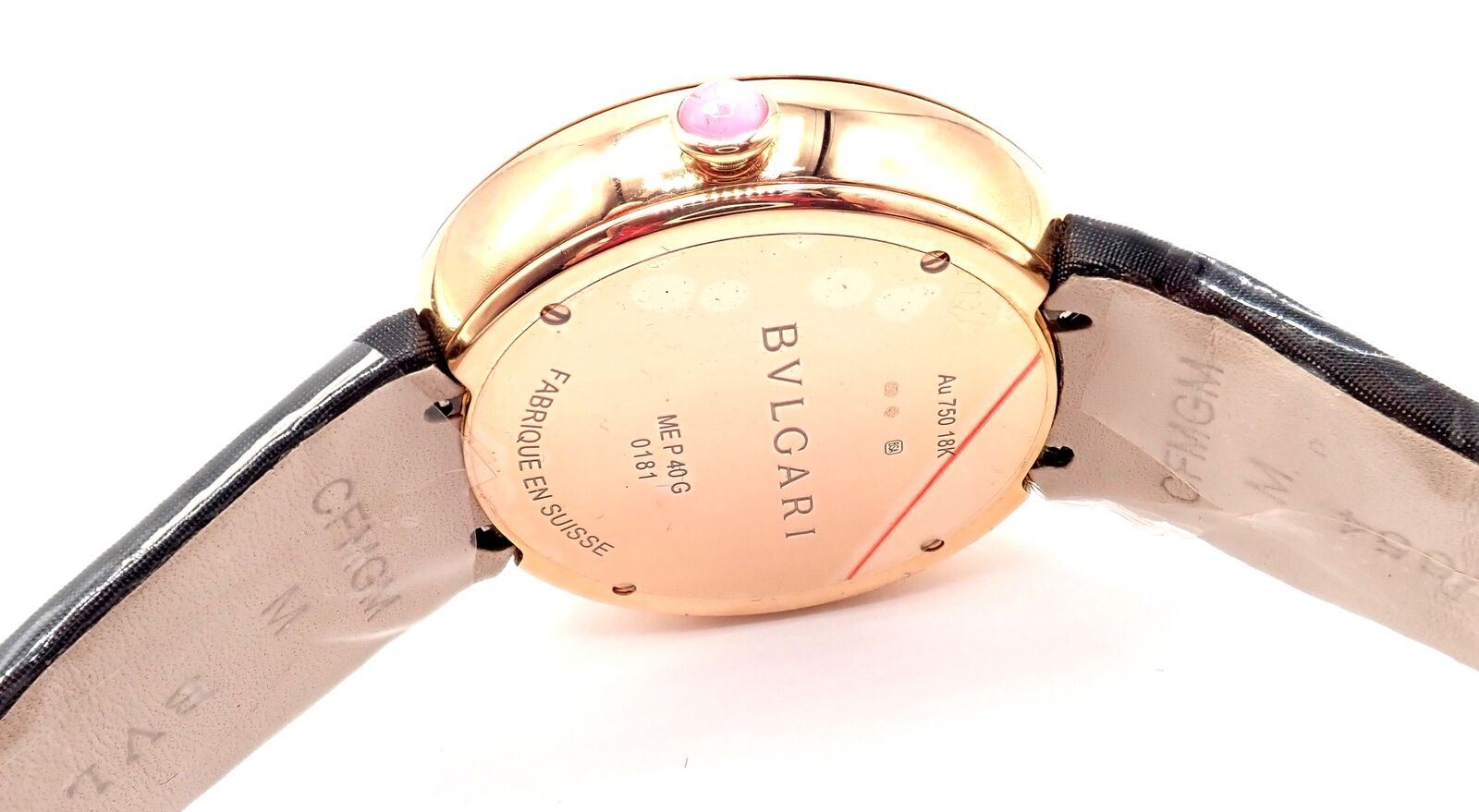 Bulgari Mediterranian Eden 18k Rose Gold Diamond Watch with Mother of Pearl Dial & Color Stones - Luxury Women's Timepiece for Special Occasions & Evening Events