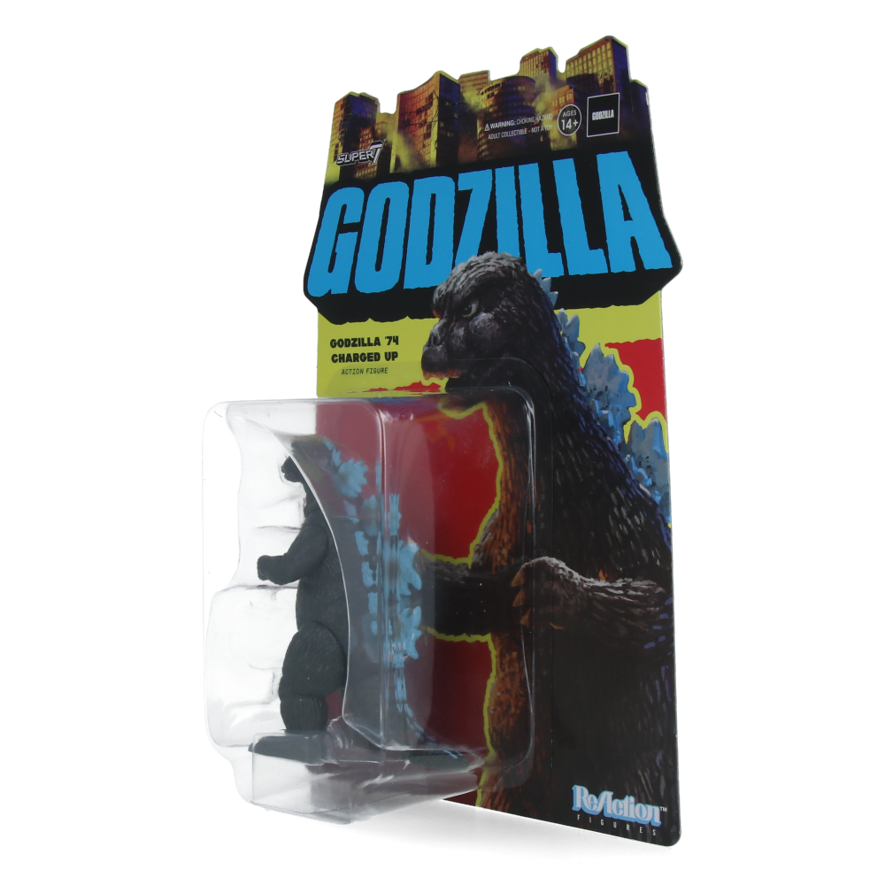 Godzilla 1974 (Charged Up) Toho ReAction Figure - Classic Japanese Kaiju Collectible Toy for Anime Fans & Movie Lovers - Perfect for Display, Gifts & Action Figure Collections