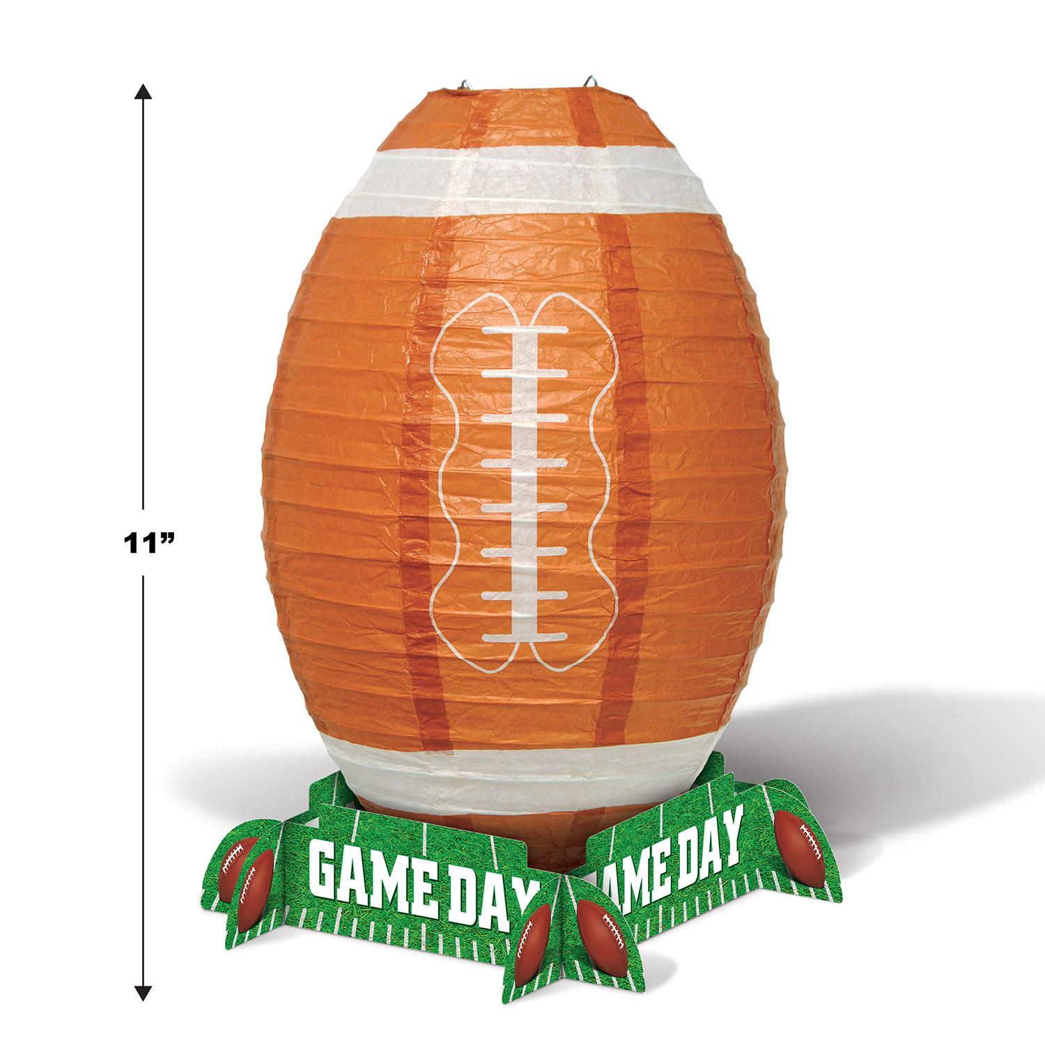 12 Pack Beistle Game Day Football Party Lantern Centerpieces - Football Themed Decorations for Tailgating, Super Bowl Parties & Home Decor