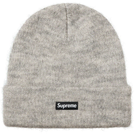 Supreme Mohair Beanie for Men & Women - Soft Winter Hat in Grey - Warm Knit Cap for Cold Weather, Outdoor Activities & Fashion