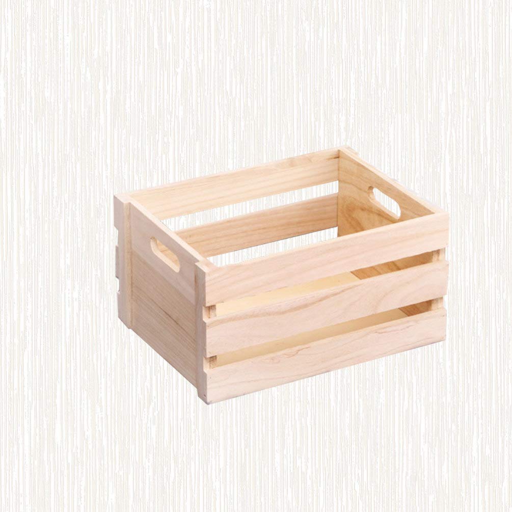 Natural Wooden Desktop Organizer - Handmade Wood Basket for Office Supplies, Stationery & Home Decor | Perfect for Desk Organization, Gift Giving & Workspace Decoration