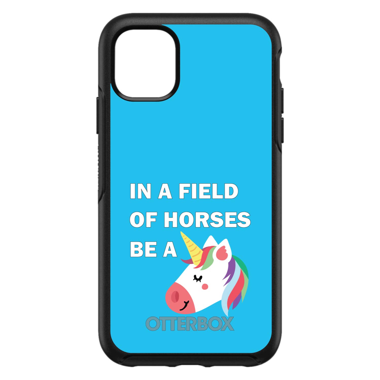 DistinctInk iPhone 12 Pro MAX Case (6.7 Inch) - Shockproof Protective Cover with Unicorn Design, Slim Fit Replacement for OtterBox Symmetry - Perfect for Outdoor Adventures, Travel & Daily Use