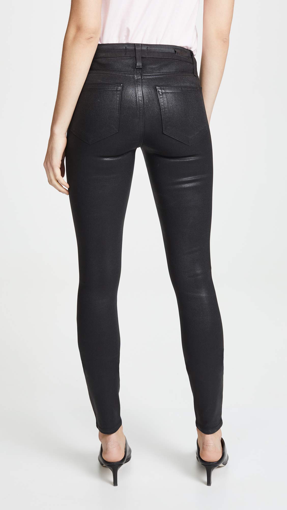 Paige Women's Verdugo Ultra Skinny Coated Jeans - High Waist Stretch Denim Pants for Casual & Night Out | Perfect for Date Nights, Office Wear & Weekend Looks