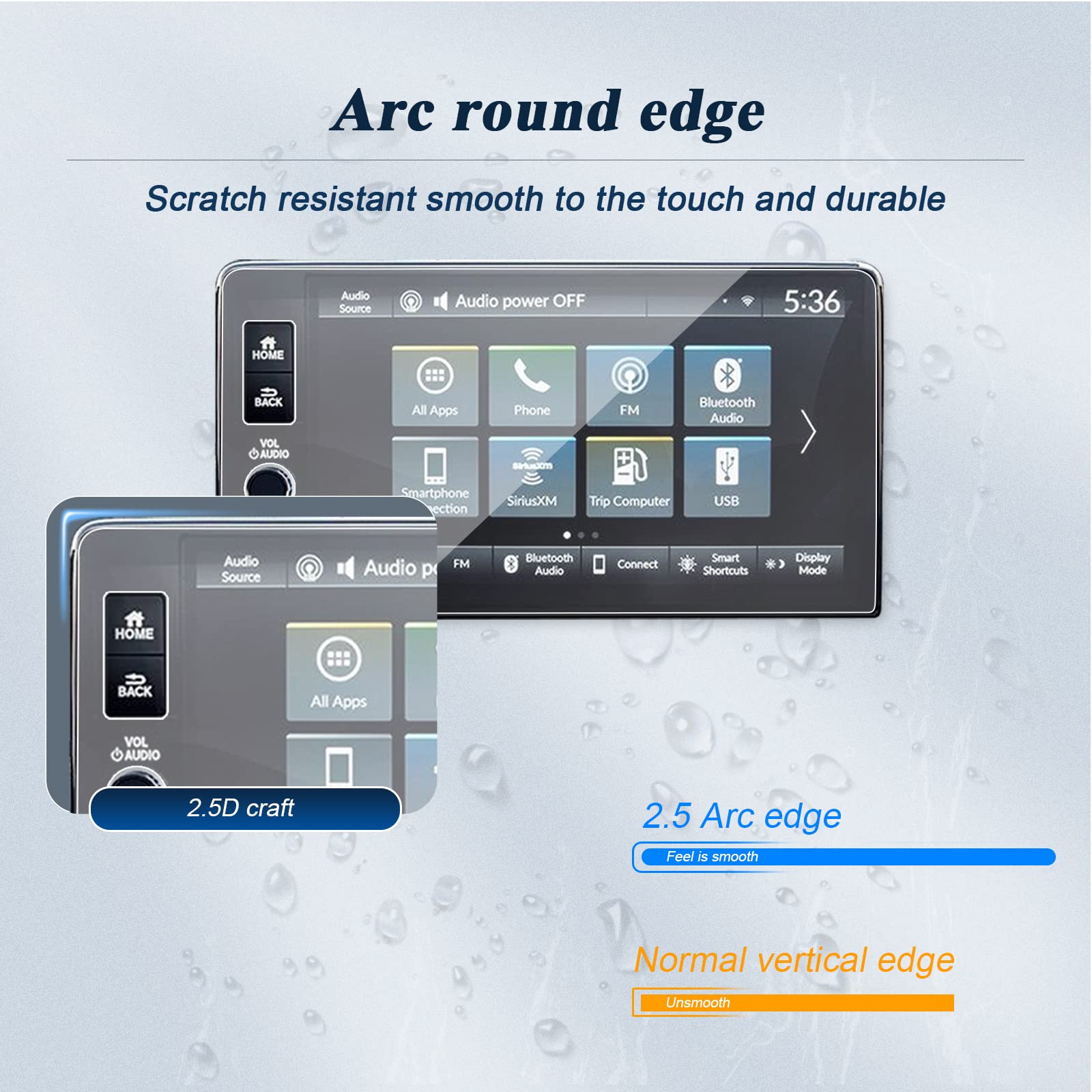 BIBIBO 9 Inch Screen Protector for 2023-2025 Honda CRV Navigation Display - HD Clear Anti-Scratch Touchscreen Protective Film - Perfect for Daily Driving, Road Trips, and GPS Navigation