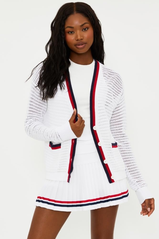 Beach Riot Women's Gene Cardigan - Lightweight Knit Sweater for Spring & Fall - Casual Loose Fit Open Front Cover-Up for Beach, Travel & Lounge