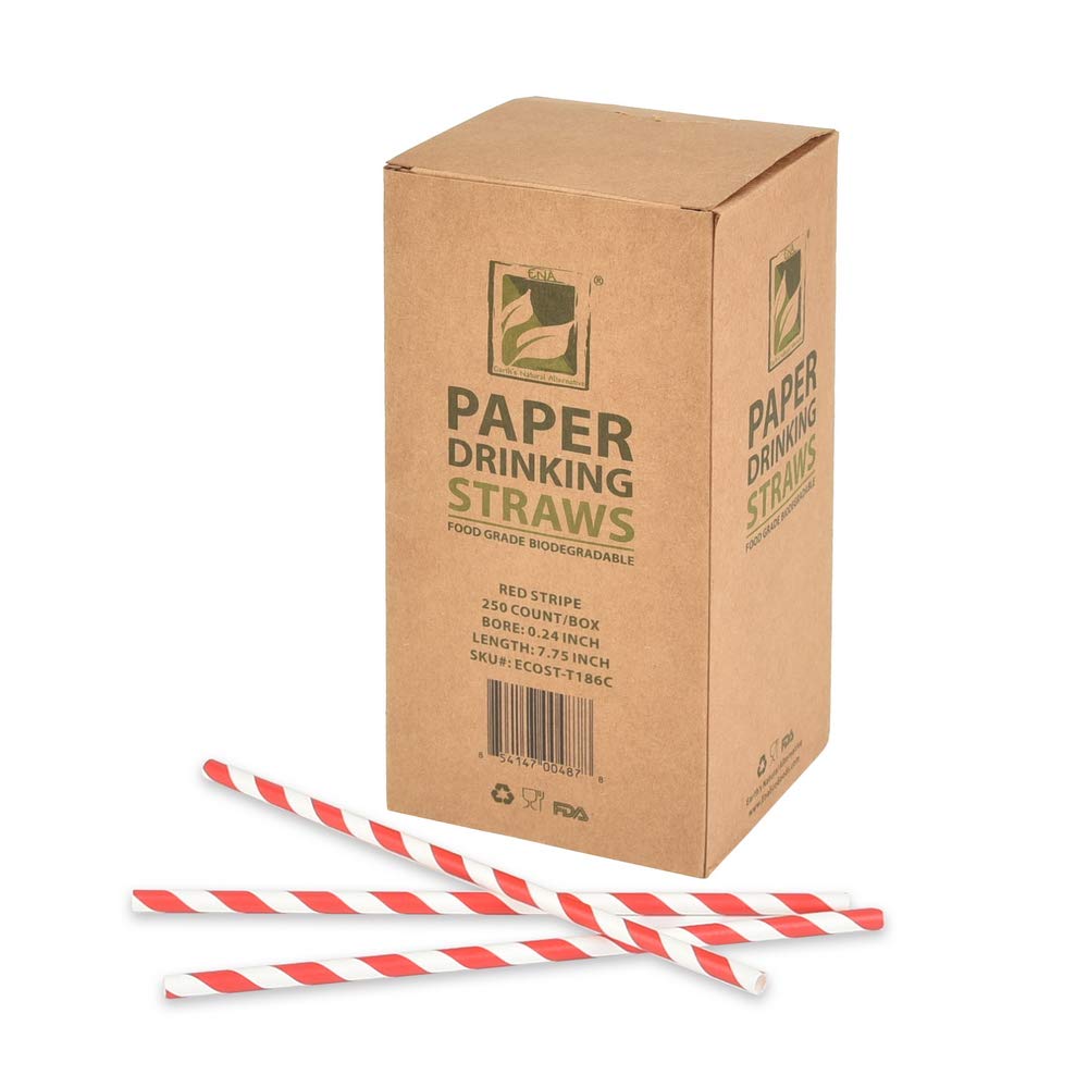 Eco-Friendly 100% Compostable Paper Straws [7.75