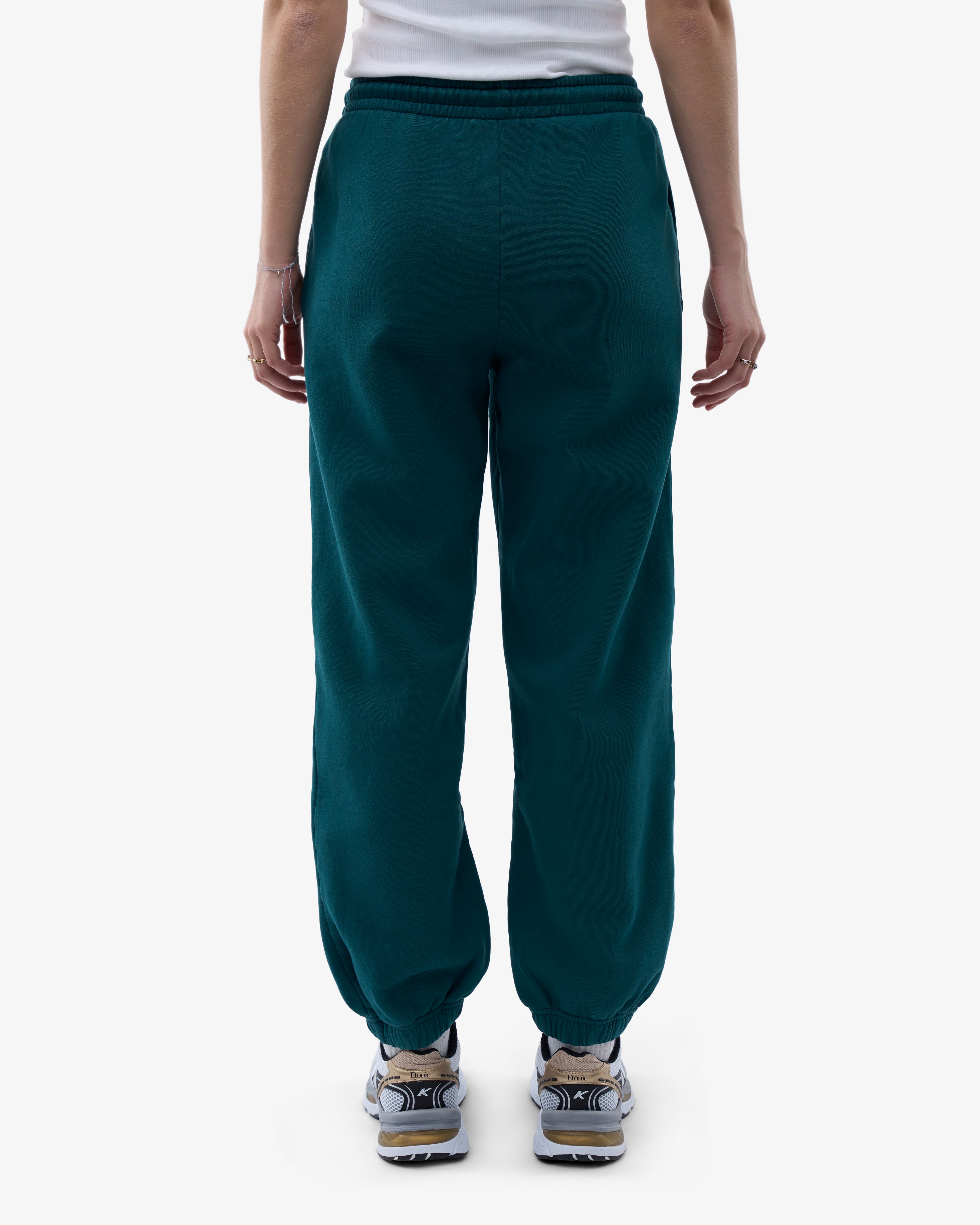 Organic Relaxed Sweatpants for Women - Soft Comfortable Lounge Pants in Ocean Green - Perfect for Yoga, Home Wear and Casual Outfits