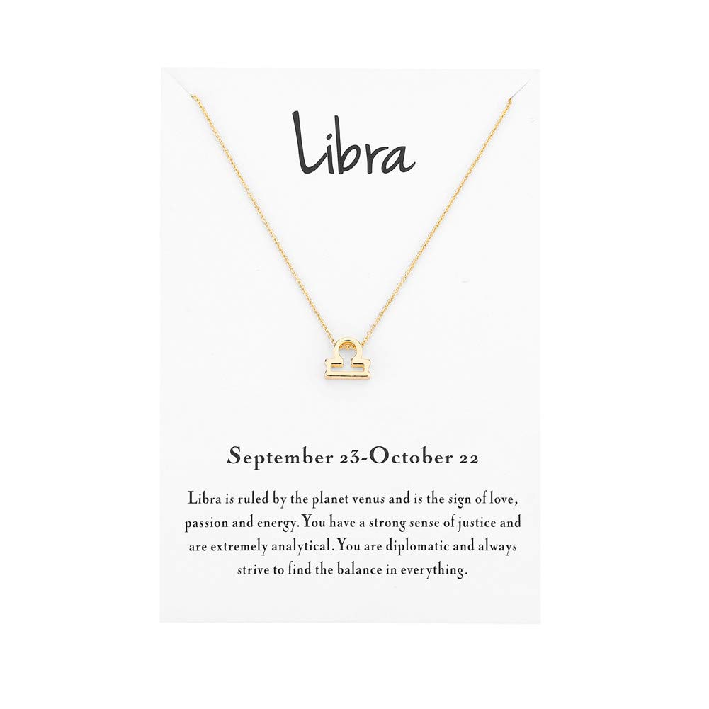Zodiac Necklace for Women - Personalized Horoscope Constellation Pendant Jewelry, Perfect Astrology Birthday Gift for Her | Ideal for Daily Wear, Special Occasions & Spiritual Connection
