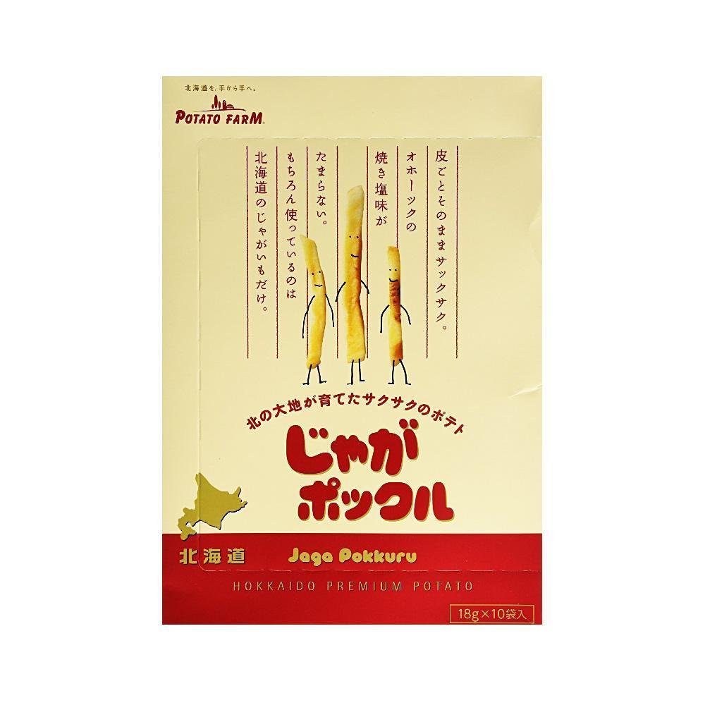 Calbee Potato Farm Jaga Pokkuru 180g - Japanese Crispy Potato Snacks - Perfect for Parties, Movie Nights & On-the-Go Snacking