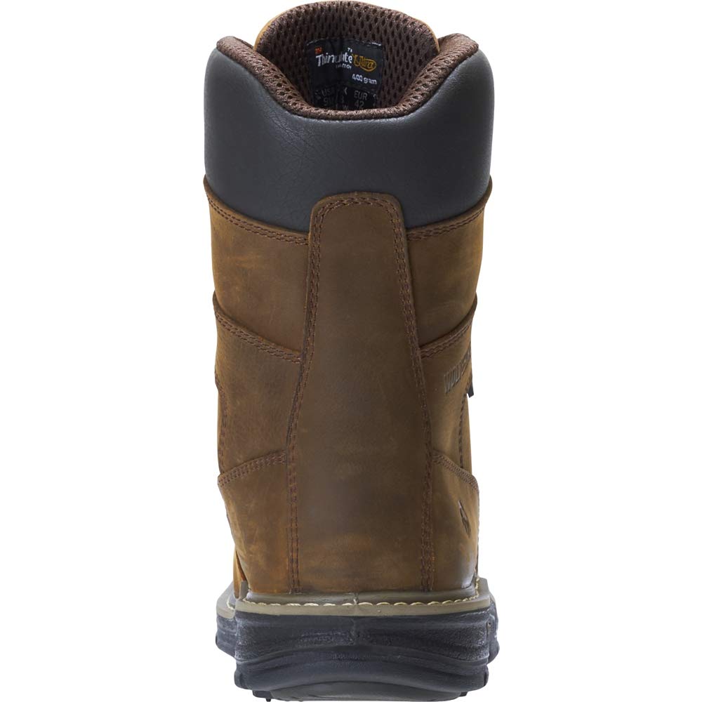 Wolverine Men's Marauder Work Boots - Durable Leather Steel Toe Boots for Construction & Outdoor Work - Comfortable Safety Shoes for Heavy Duty Jobs