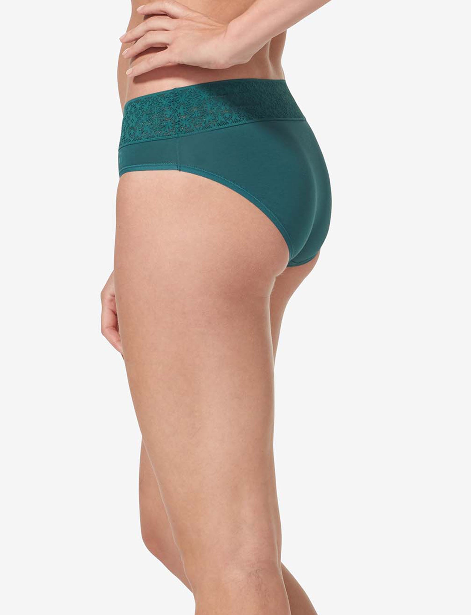 Women's Breathable Cotton Underwear with Lace Waistband - Soft Comfortable Panties for Everyday Wear & Sleep