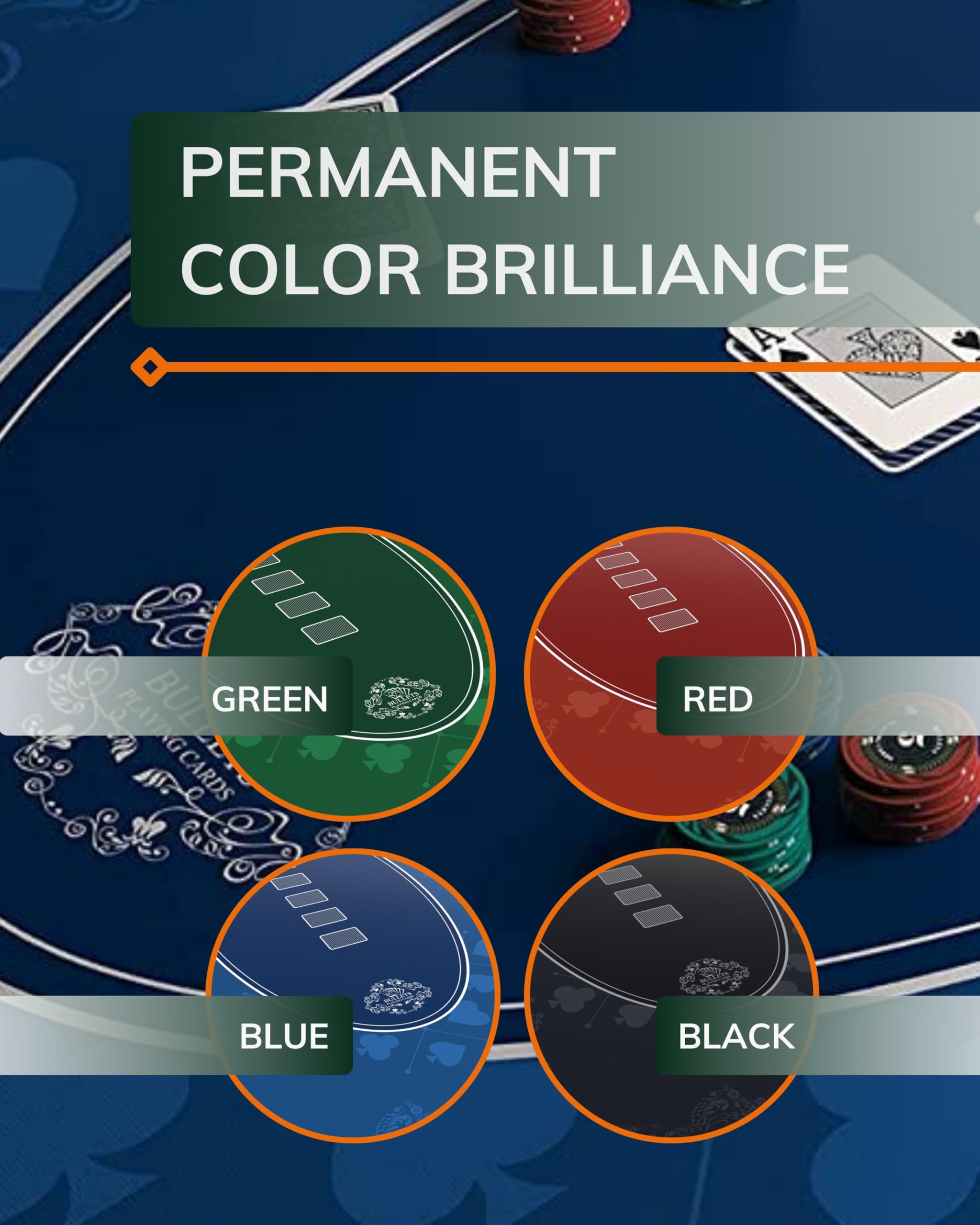 Premium Bullets Design Poker Table Top Mat - 72