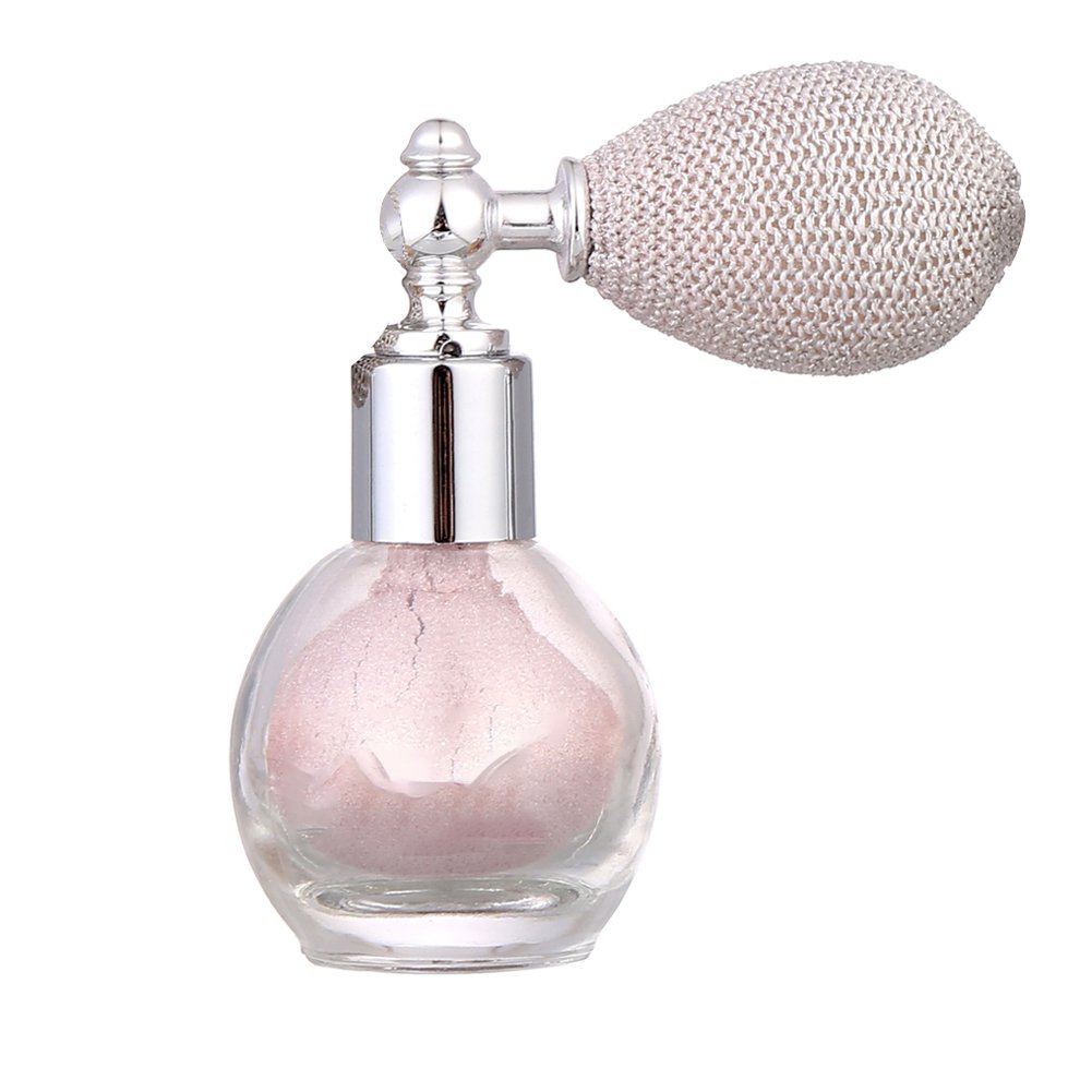 Pressed Powder & Loose Powder Spray - Moisturizing Brightening Makeup with Shimmer & Glitter | Perfect for Daily Wear, Night Out & Special Occasions