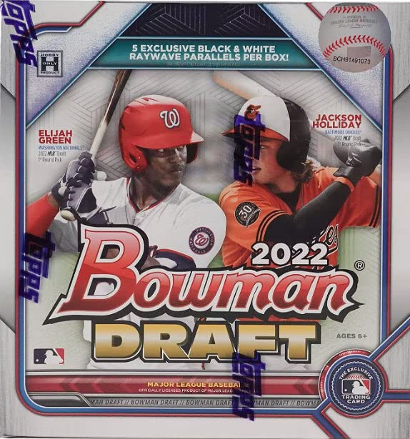 2022 Bowman Draft Baseball LITE Box - 10 Packs per Box | Collectible Trading Cards for Baseball Fans & Sports Memorabilia Collectors | Perfect for Gifts, Investments, and Card Show Trading