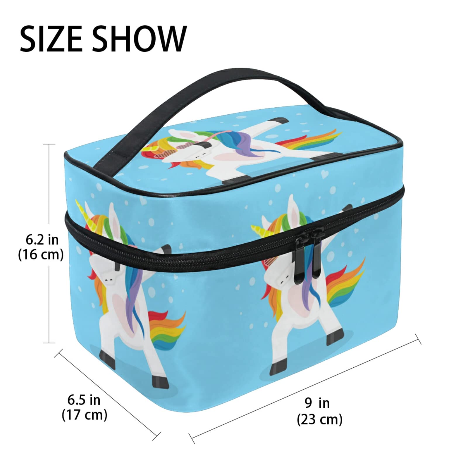 **Rainbow Unicorn Makeup Bag for Women - Cute Baby Shower Gift, Cosmetic & Toiletry Travel Organizer - Perfect for Travel, Bridal Showers & Daily Use**