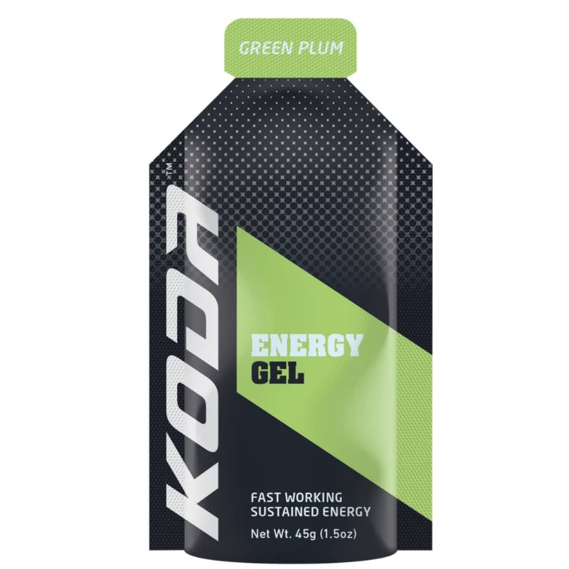 Koda Energy Gel - Green Plum Flavor | Natural Electrolyte Sports Nutrition for Running, Cycling & Workouts | Boost Endurance & Hydration
