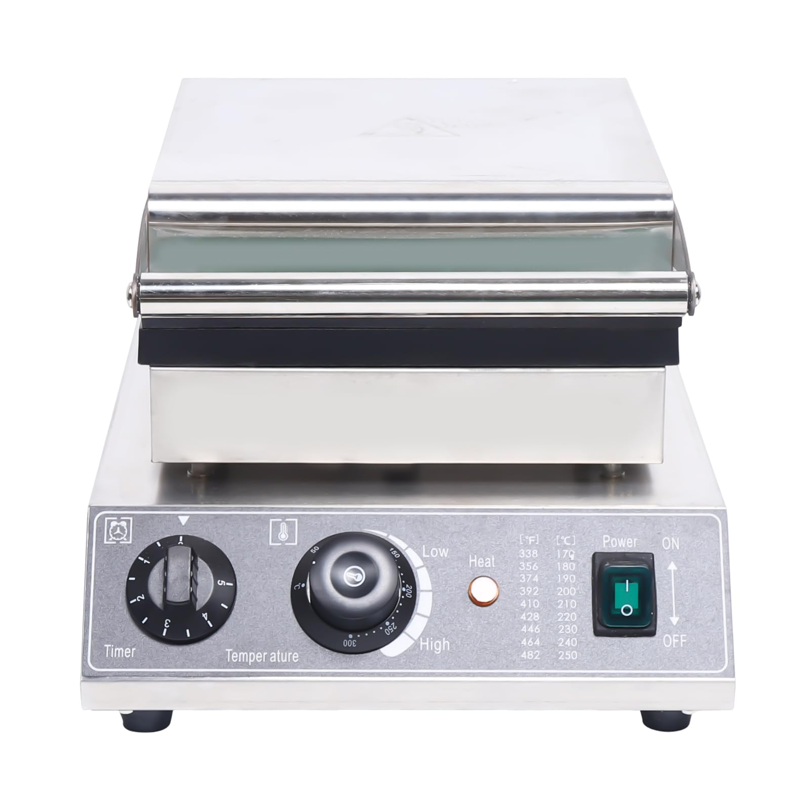 **Nonstick Commercial Waffle Maker – 1500W Stainless Steel 6-Grid Rectangle Waffle Iron – 110V Fast Cooking with Time & Temp Control – Easy to Clean – Perfect for Restaurants, Cafes & Home Breakfast**