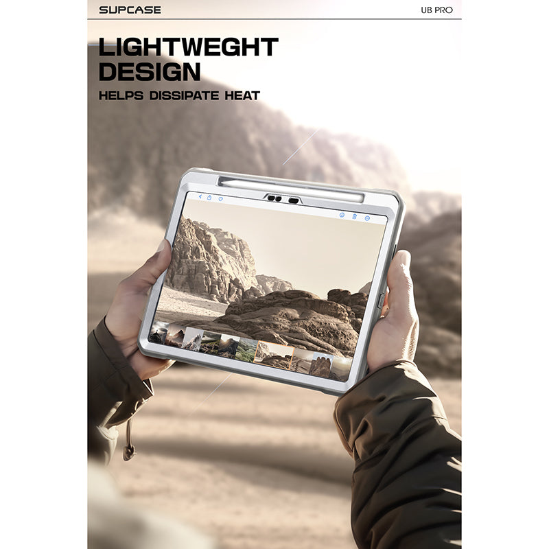 iPad Pro 13 Inch (2024) Unicorn Beetle Pro Rugged Case - Shockproof & Drop Protection, Slim Fit White Cover - Perfect for Outdoor Adventures, Travel & Daily Use