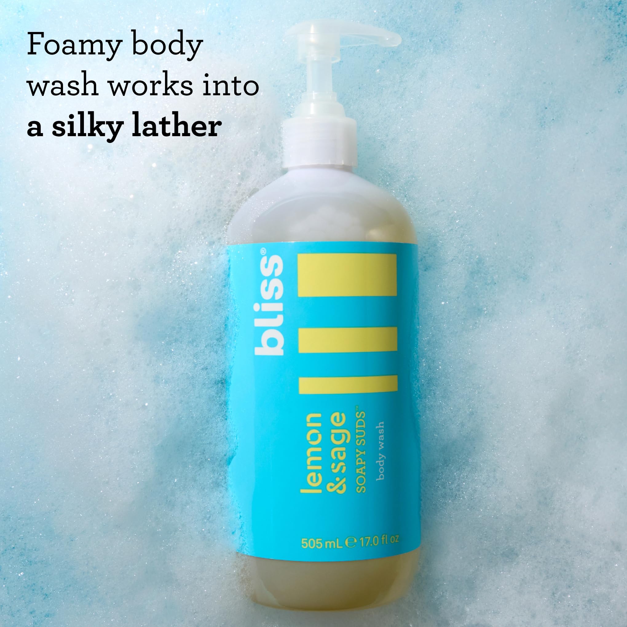 Bliss Body Scrub and Body Wash Duo - Lemon & Sage Scent - Gentle Exfoliating & Hydrating - Vegan, Cruelty-Free Skincare for Dry & Sensitive Skin - Perfect for Shower & Spa Day Self-Care