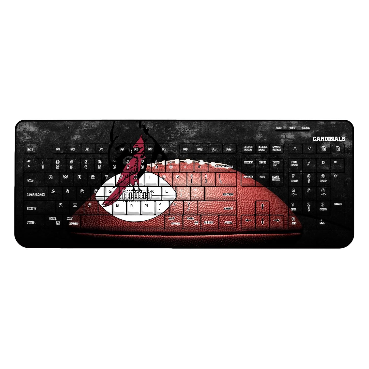NFL Legendary Design Wireless Keyboard - Ergonomic Bluetooth Keyboard for PC, Mac, Laptop - Perfect for Gaming, Office Work & NFL Fans (Black)