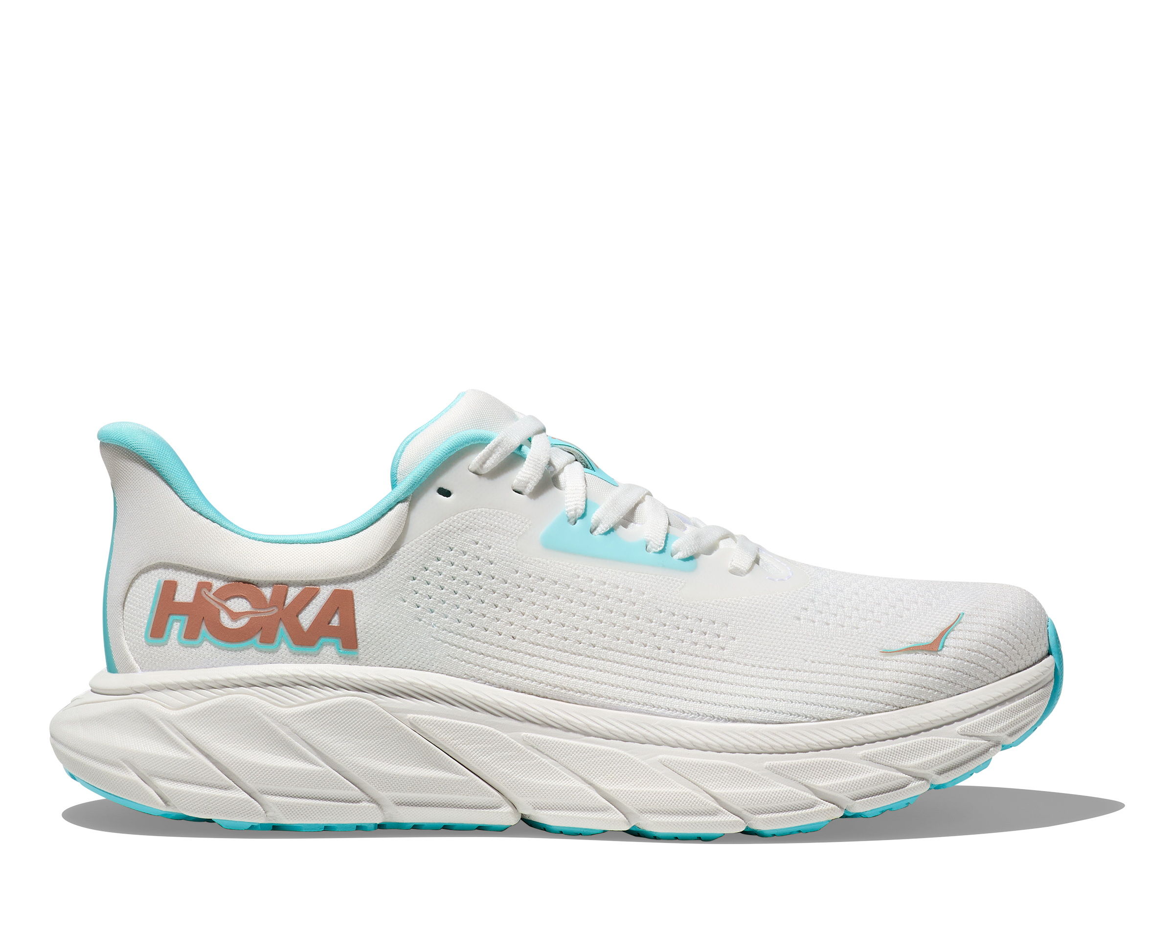 Women's HOKA Arahi 7 Running Shoes - Frost/Rose Gold - Stability & Cushion for Road Running, Walking & Workouts