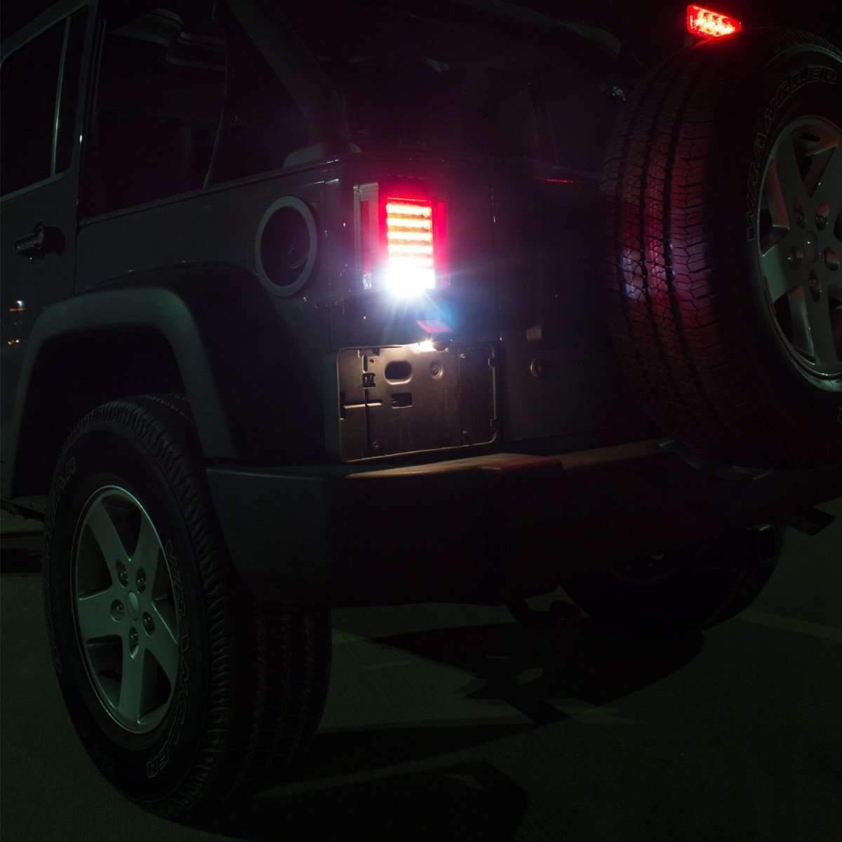 Eagle Lights Black LED Generation II Tail Lights for Jeep Wrangler JK & JL - High Visibility, Durable Off-Road Lighting for Night Driving & Adventure
