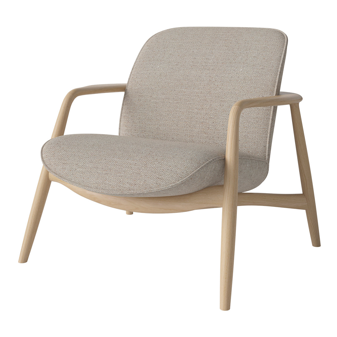 Bowie Lounge Chair - Modern Accent Chair for Living Room, Bedroom & Office - Comfortable Upholstered Armchair with Wooden Legs - Perfect for Relaxing, Reading & Lounging