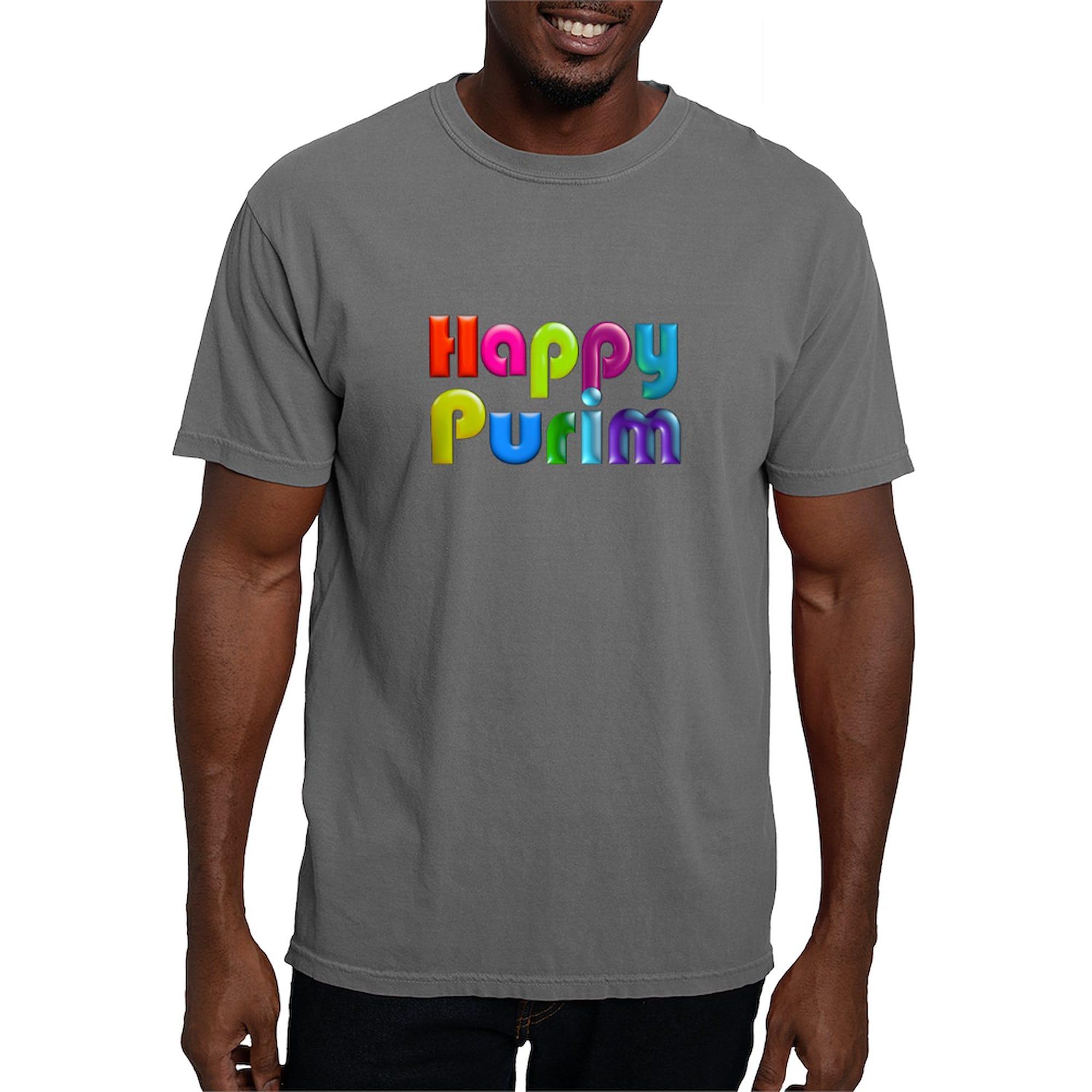 Happy Purim T-Shirt for Men - Comfort Colors® Soft Cotton Casual Tee - Perfect for Jewish Holidays, Festivals & Celebrations