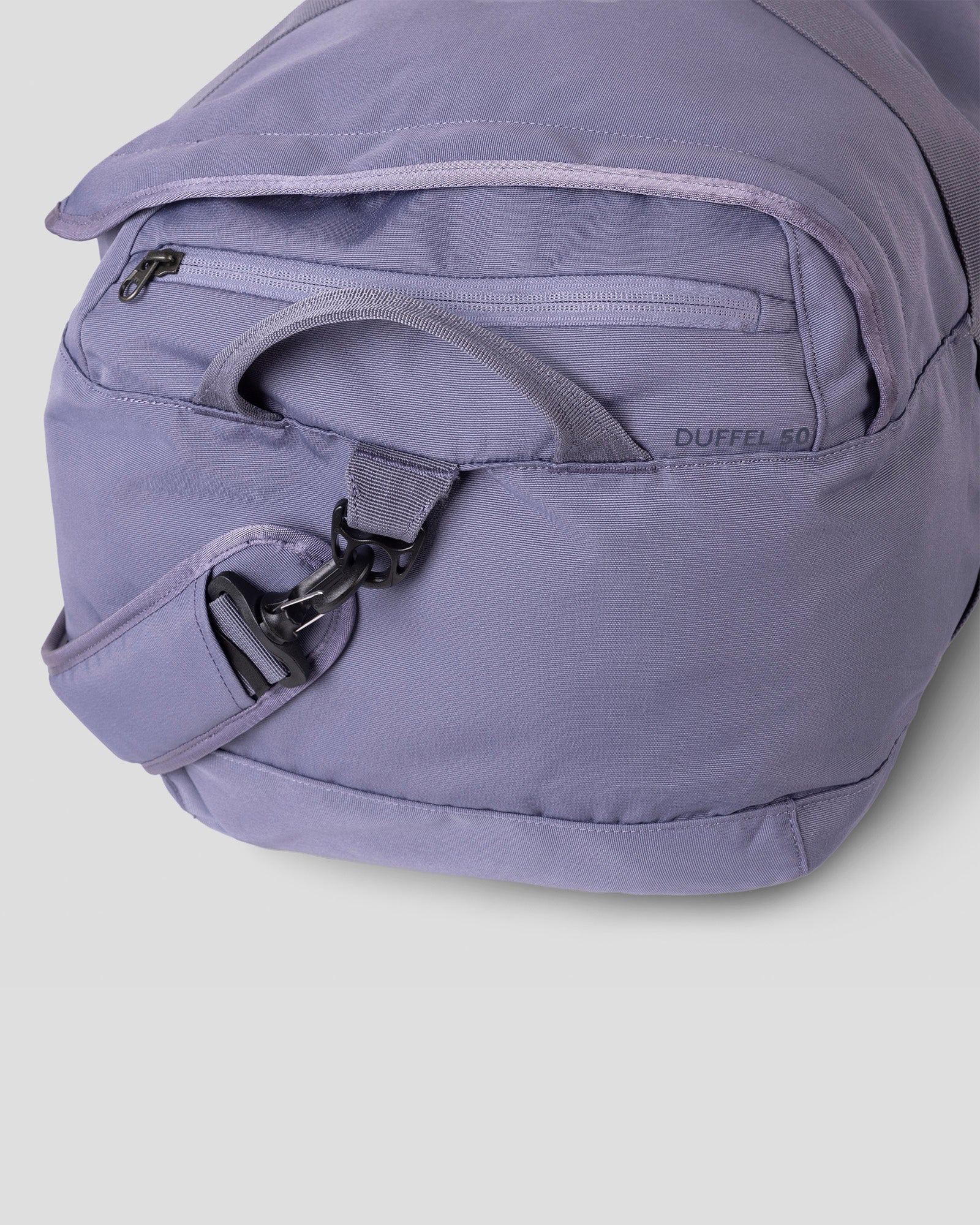 Indus Base Duffel 50L Dark Haze - Large Travel Duffel Bag for Gym, Sports & Weekend Getaways - Water-Resistant Durable Carry-On Luggage