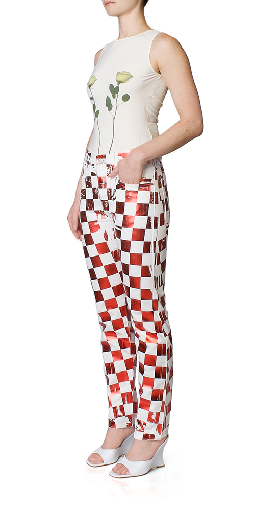 Check Print Five Pocket Pants for Men - Comfortable Casual Trousers with Stylish Plaid Design | Perfect for Office, Travel & Everyday Wear