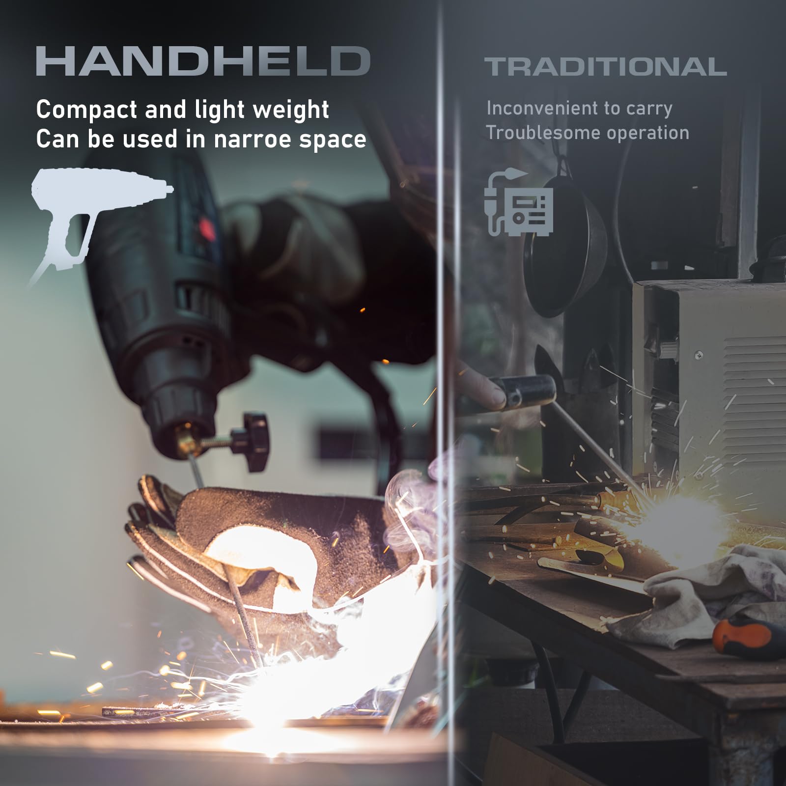 140A Handheld Stick Welder - 110V Portable Arc Welding Machine for 3/32