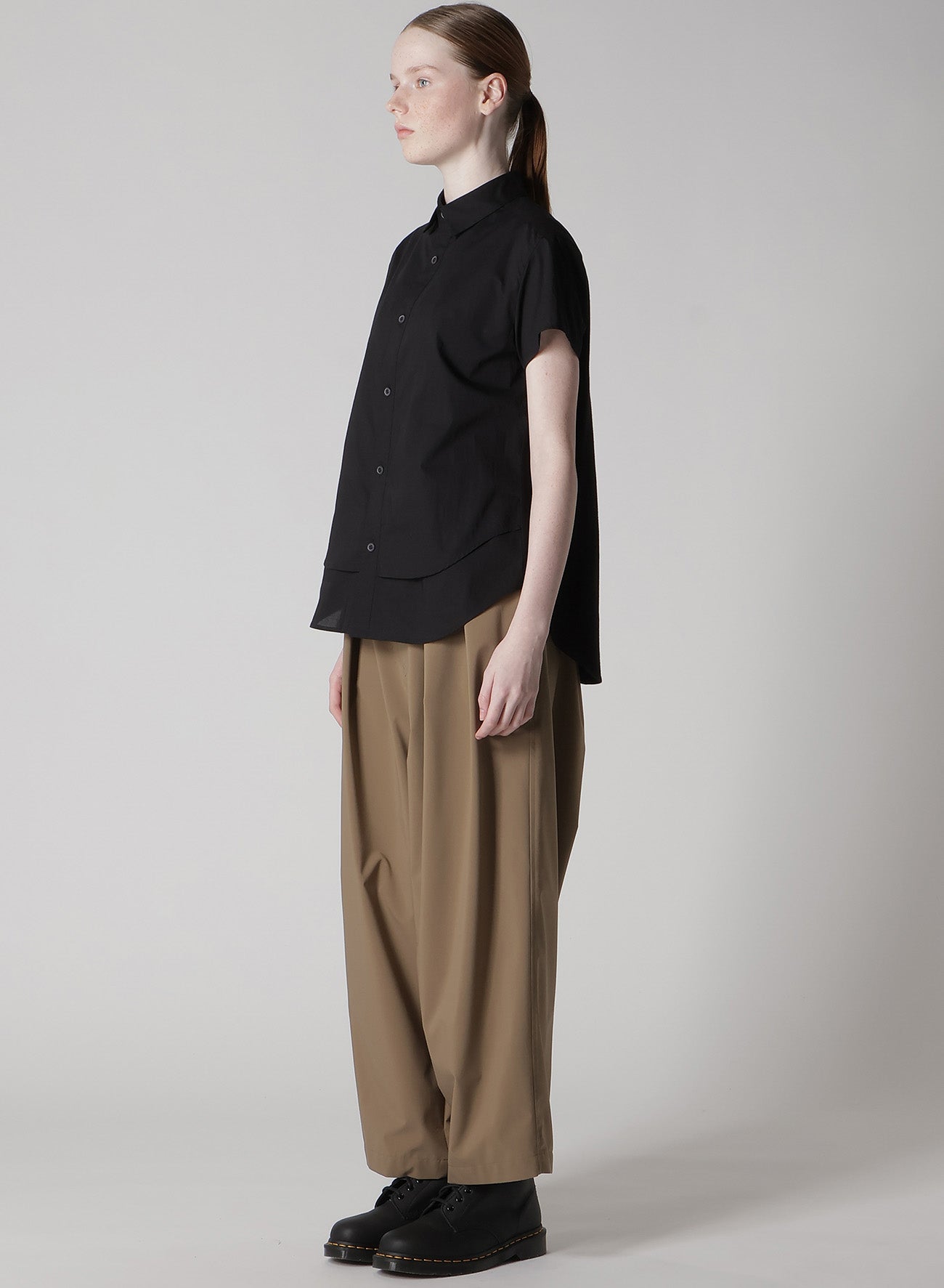 Double Layered Cotton Lawn Blouse with Front Hem - Perfect for Casual Outings & Office Wear