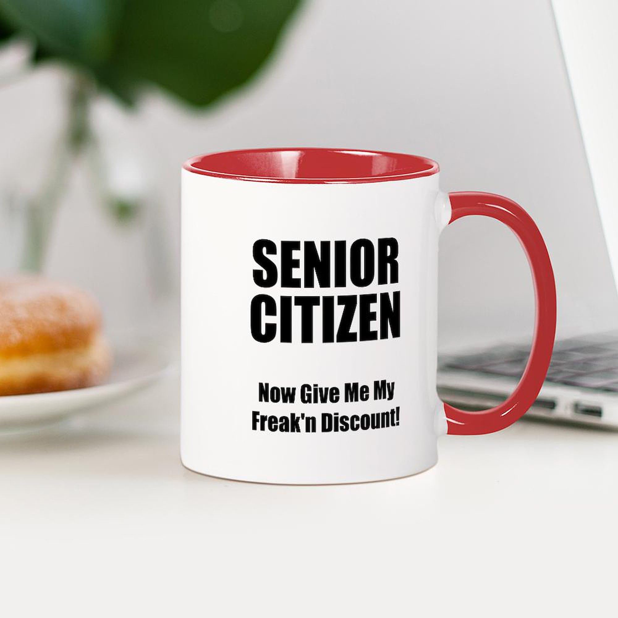 11 oz (325 ml) Ceramic Coffee Mug for Senior Citizens - Funny & Unique Gift for Elderly - Perfect for Retirement, Birthday & Everyday Use