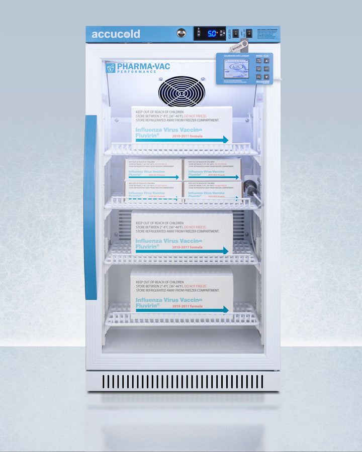 Accucold 2.83 Cu.Ft. Medical Vaccine Refrigerator with ADA Compliant Height - ARG31PVBIADADL2B - Perfect for Clinics, Pharmacies & Vaccine Storage