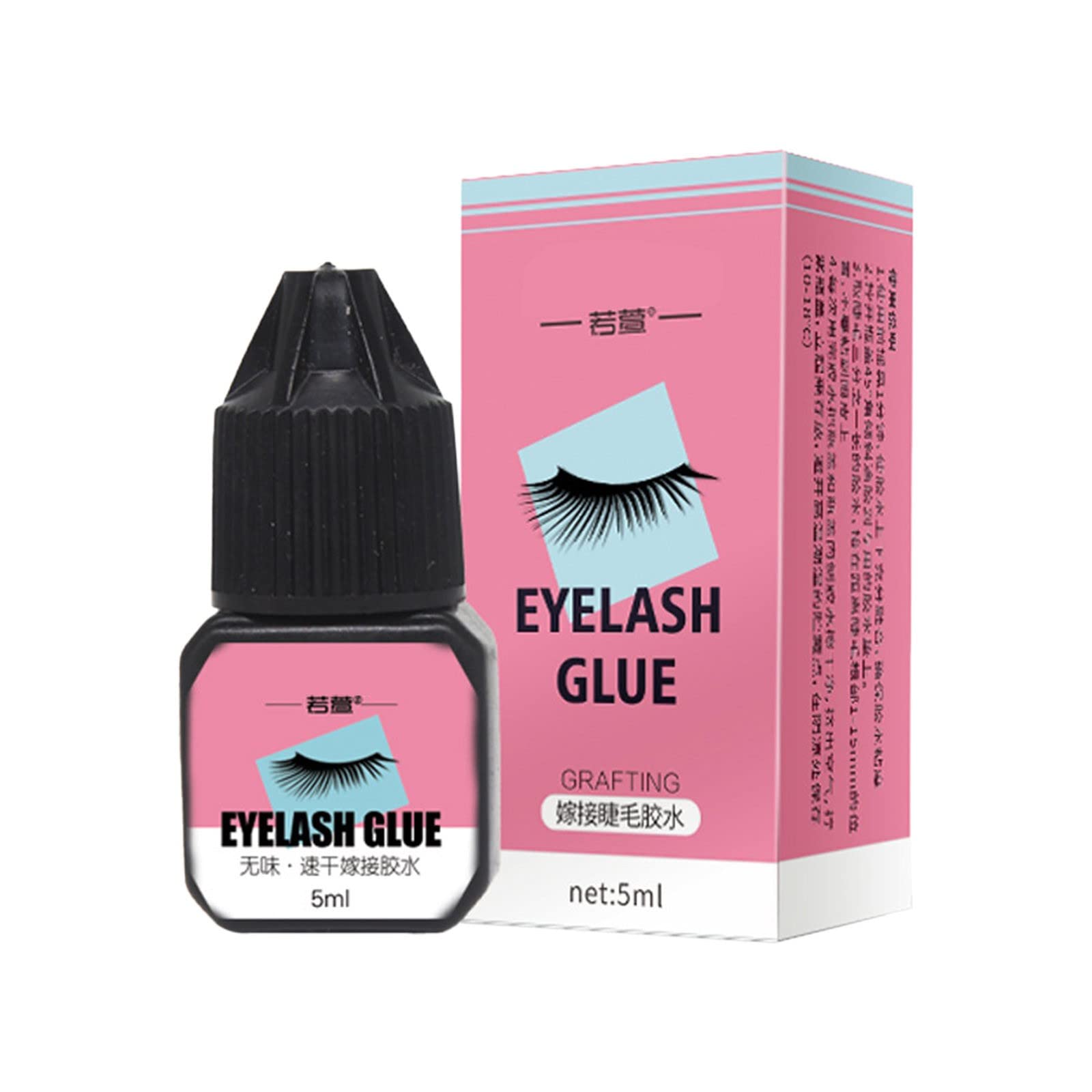 Boddenly 25-30 Days Eyelash Extension Glue - Super Strong, Quick-Drying & Long Lasting False Eyelash Adhesive - 5ml with Acrylic Case - Professional Salon & Home Use - Perfect for Parties, Weddings, Special Events, Daily Wear, Date Nights & Photo Shoots - Ideal for Lash Artists, Bridal Makeup & Beauty Enthusiasts - Great for Volume Lashes, Natural Look & Enhancing Eye Beauty