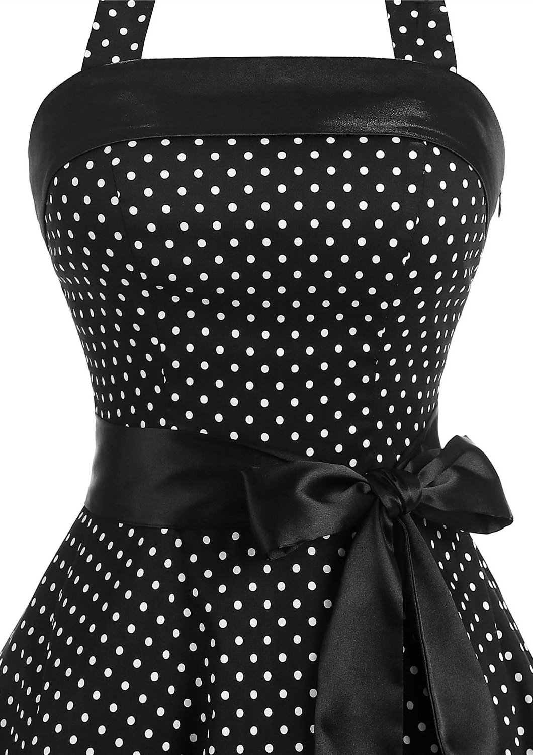 Vintage 1950s Women's Halter Retro Cocktail Dress - Audrey Hepburn Style Rockabilly Swing Dress for Parties, Weddings & Special Occasions